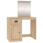 Tocador espejo madera contrachapada roble Sonoma 90x50x132,5cm de vidaXL, Tocadores para dormitorios - Ref: Foro24-816763, Pr...