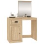 Tocador espejo madera contrachapada roble Sonoma 90x50x132,5cm de vidaXL, Tocadores para dormitorios - Ref: Foro24-816763, Pr...