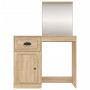 Tocador espejo madera contrachapada roble Sonoma 90x50x132,5cm de vidaXL, Tocadores para dormitorios - Ref: Foro24-816763, Pr...