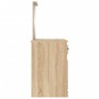 Tocador espejo madera contrachapada roble Sonoma 90x50x132,5cm de vidaXL, Tocadores para dormitorios - Ref: Foro24-816763, Pr...