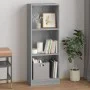 3-stöckiges Sperrholzregal Sonoma grau 40x24x109 cm von vidaXL, Bücherregale und Regale - Ref: Foro24-819255, Preis: 34,42 €,...