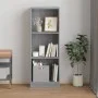 3-level Sonoma gray plywood bookshelf 40x24x109 cm by vidaXL, Bookcases and shelves - Ref: Foro24-819255, Price: 34,44 €, Dis...