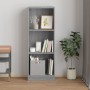 3-stöckiges Sperrholzregal Sonoma grau 40x24x109 cm von vidaXL, Bücherregale und Regale - Ref: Foro24-819255, Preis: 34,88 €,...