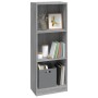 3-stöckiges Sperrholzregal Sonoma grau 40x24x109 cm von vidaXL, Bücherregale und Regale - Ref: Foro24-819255, Preis: 34,88 €,...
