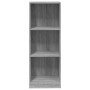 3-stöckiges Sperrholzregal Sonoma grau 40x24x109 cm von vidaXL, Bücherregale und Regale - Ref: Foro24-819255, Preis: 34,88 €,...