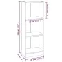 3-level Sonoma gray plywood bookshelf 40x24x109 cm by vidaXL, Bookcases and shelves - Ref: Foro24-819255, Price: 34,44 €, Dis...
