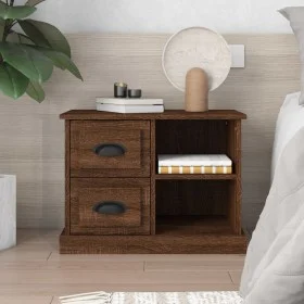 Oak brown bedside table 60x35.5x45 cm by vidaXL, Nightstands - Ref: Foro24-816375, Price: 51,00 €, Discount: %