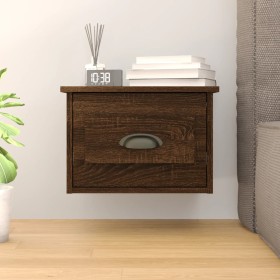 Oak brown wall bedside table 41.5x36x28 cm by vidaXL, Nightstands - Ref: Foro24-816390, Price: 34,52 €, Discount: %