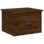 Mesita de noche de pared color marrón roble 41,5x36x28 cm de vidaXL, Mesitas de noche - Ref: Foro24-816390, Precio: 34,09 €, ...