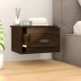 Mesita de noche de pared color marrón roble 41,5x36x28 cm de vidaXL, Mesitas de noche - Ref: Foro24-816390, Precio: 34,09 €, ...