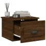 Mesita de noche de pared color marrón roble 41,5x36x28 cm de vidaXL, Mesitas de noche - Ref: Foro24-816390, Precio: 34,09 €, ...
