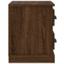Mesita de noche marrón roble 60x35,5x45 cm de vidaXL, Mesitas de noche - Ref: Foro24-816375, Precio: 51,58 €, Descuento: %