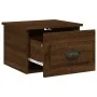 Mesita de noche de pared color marrón roble 41,5x36x28 cm de vidaXL, Mesitas de noche - Ref: Foro24-816390, Precio: 34,09 €, ...
