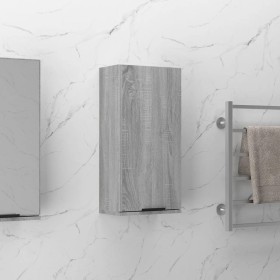 Sonoma gray wall bathroom cabinet 32x20x67 cm by vidaXL, Lockers and storage cabinets - Ref: Foro24-817061, Price: 38,85 €, D...