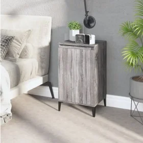 Sonoma gray plywood bedside table 40x35x70 cm by vidaXL, Nightstands - Ref: Foro24-819656, Price: 45,46 €, Discount: %