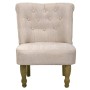 Sillón de estilo francés de tela color crema