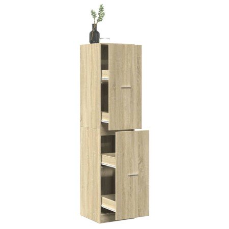 Armario botiquín madera ingeniería roble Sonoma 40x41x174,5 cm en Taquillas y armarios de almacenamiento | Comprar online en For