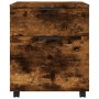 Aktenschrank aus geräuchertem Eichensperrholz Räder 45x38x54cm von vidaXL, Aktenschränke - Ref: Foro24-817135, Preis: 39,62 €...
