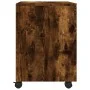 Smoked oak plywood wheeled filing cabinet 45x38x54cm by vidaXL, Filing cabinets - Ref: Foro24-817135, Price: 39,34 €, Discoun...