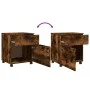 Smoked oak plywood wheeled filing cabinet 45x38x54cm by vidaXL, Filing cabinets - Ref: Foro24-817135, Price: 39,34 €, Discoun...