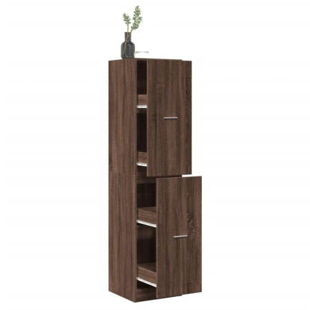 Armario botiquín madera ingeniería marrón roble 40x41x174,5 cm en Taquillas y armarios de almacenamiento | Comprar online en For