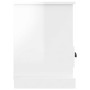 Sperrholz TV-Möbel glänzend weiß 80x35x50 cm von vidaXL, TV-Möbel - Ref: Foro24-816282, Preis: 62,02 €, Rabatt: %