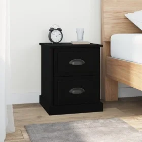 Mesita de noche madera contrachapada negro 39x39x47,5 cm de vidaXL, Mesitas de noche - Ref: Foro24-816146, Precio: 44,60 €, D...