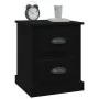 Black plywood bedside table 39x39x47.5 cm by vidaXL, Nightstands - Ref: Foro24-816146, Price: 45,15 €, Discount: %