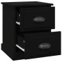 Black plywood bedside table 39x39x47.5 cm by vidaXL, Nightstands - Ref: Foro24-816146, Price: 45,15 €, Discount: %