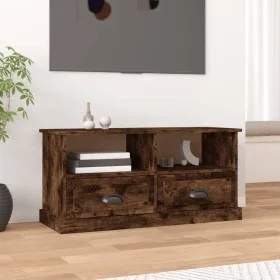 TV-Möbel Sperrholz Räuchereiche 93x35,5x45 cm von vidaXL, TV-Möbel - Ref: Foro24-816469, Preis: 55,97 €, Rabatt: %
