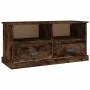 TV stand made of smoked oak plywood, 93x35.5x45 cm by vidaXL, TV Furniture - Ref: Foro24-816469, Price: 55,91 €, Discount: %