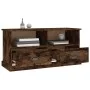 TV stand made of smoked oak plywood, 93x35.5x45 cm by vidaXL, TV Furniture - Ref: Foro24-816469, Price: 55,91 €, Discount: %
