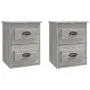 Wand-Nachttisch 2 Stück grau Sonoma 41,5x36x53 cm von vidaXL, Nachttische - Ref: Foro24-816405, Preis: 80,53 €, Rabatt: %