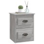Mesita de noche de pared 2 uds gris Sonoma 41,5x36x53 cm de vidaXL, Mesitas de noche - Ref: Foro24-816405, Precio: 81,34 €