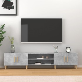 TV-Schrank aus betongrauem Sperrholz, 180 x 31,5 x 40 cm von vidaXL, TV-Möbel - Ref: Foro24-816260, Preis: 78,49 €, Rabatt: %
