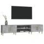 Concrete gray plywood TV cabinet 180x31.5x40 cm by vidaXL, TV Furniture - Ref: Foro24-816260, Price: 77,05 €, Discount: %