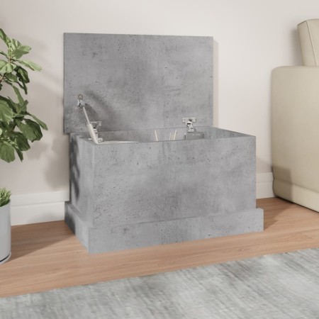 Concrete gray plywood storage trunk 50x30x28 cm by vidaXL, Storage trunks - Ref: Foro24-816500, Price: 31,28 €, Discount: %