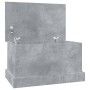Concrete gray plywood storage trunk 50x30x28 cm by vidaXL, Storage trunks - Ref: Foro24-816500, Price: 31,28 €, Discount: %