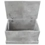 Concrete gray plywood storage trunk 50x30x28 cm by vidaXL, Storage trunks - Ref: Foro24-816500, Price: 33,78 €, Discount: %