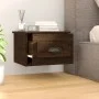 Mesitas de noche de pared 2 uds color roble marrón 41,5x36x28cm de vidaXL, Mesitas de noche - Ref: Foro24-816391, Precio: 60,...