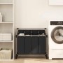 Clasificador de lavandería con 4 bolsas de color gris negro