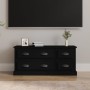 Schwarzer TV-Schrank aus Sperrholz, 100 x 35,5 x 45 cm von vidaXL, TV-Möbel - Ref: Foro24-816449, Preis: 87,00 €, Rabatt: %