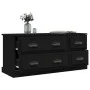 Black plywood TV cabinet 100x35.5x45 cm by vidaXL, TV Furniture - Ref: Foro24-816449, Price: 86,54 €, Discount: %