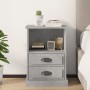 Mesita de noche gris hormigón 43x36x60 cm de vidaXL, Mesitas de noche - Ref: Foro24-816336, Precio: 64,86 €