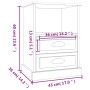 Betongrauer Nachttisch 43x36x60 cm von vidaXL, Nachttische - Ref: Foro24-816336, Preis: 67,99 €, Rabatt: %