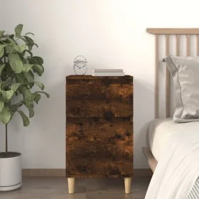 Nachttisch aus geräucherter Eiche, 40 x 35 x 70 cm von vidaXL, Nachttische - Ref: Foro24-819702, Preis: 37,36 €, Rabatt: %