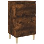 Nachttisch aus geräucherter Eiche, 40 x 35 x 70 cm von vidaXL, Nachttische - Ref: Foro24-819702, Preis: 37,75 €, Rabatt: %