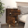 Nachttisch aus geräucherter Eiche, 40 x 35 x 70 cm von vidaXL, Nachttische - Ref: Foro24-819702, Preis: 37,75 €, Rabatt: %