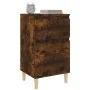 Mesita de noche color roble ahumado 40x35x70 cm de vidaXL, Mesitas de noche - Ref: Foro24-819702, Precio: 37,36 €, Descuento: %