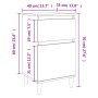 Nachttisch aus geräucherter Eiche, 40 x 35 x 70 cm von vidaXL, Nachttische - Ref: Foro24-819702, Preis: 37,75 €, Rabatt: %